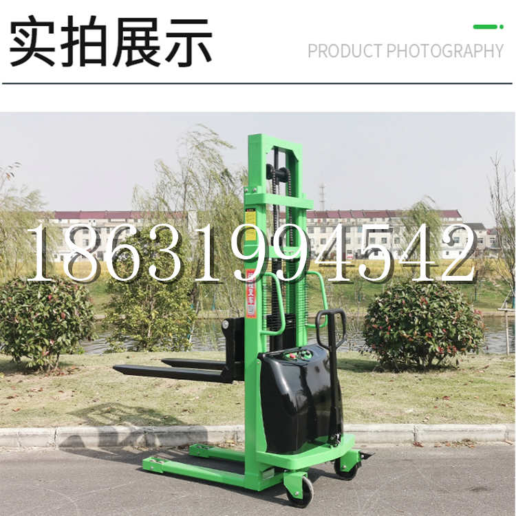 德格县电动叉车堆高车液压铲车电瓶1吨2吨站驾步行式小型全自动叉车